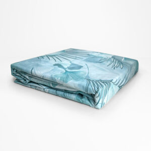 Sábanas Micro Piel Durazno 2 plazas / Flores Azuladas - Doral