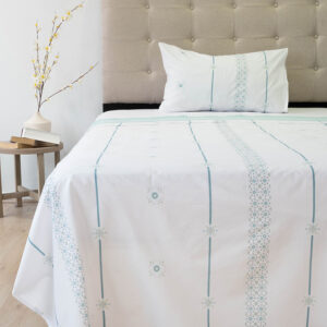 Juego de Sábanas 144 Hilos Composé Premium 1.5 Plazas / Tile - Doral