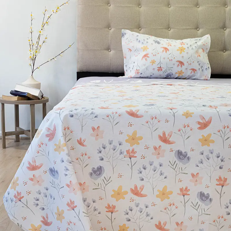 Juego de Sábanas 144 Hilos Composé Premium 1.5 Plazas / Petals - Doral