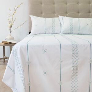 Juego de Sábanas 144 Hilos Composé Premium 2 Plazas / Tile - Doral