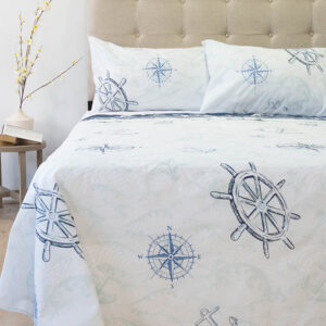 Juego de Sábanas 144 Hilos Composé Premium 2 Plazas / Waves - Doral