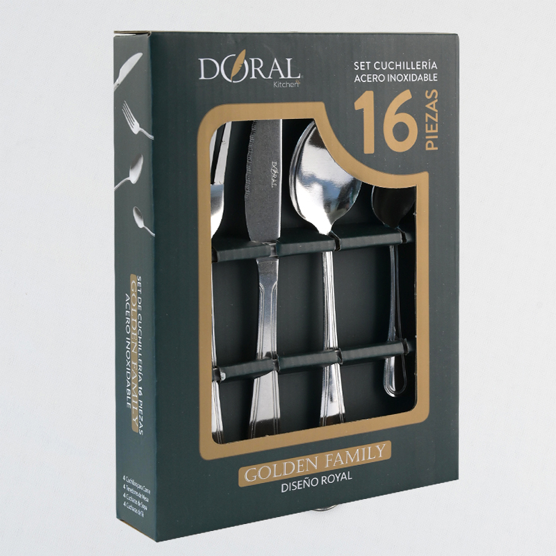 Set de Cuchilleria 16 Piezas 1.2 mm Golden Family / Royal - Doral