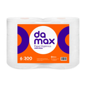 Papel Higiénico Hoja Simple 300mts. 6 Unid. - Damax