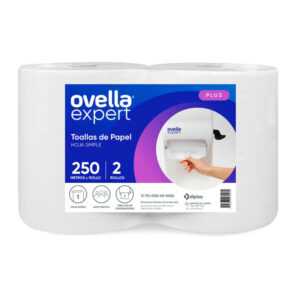 Toalla de Papel Hoja Simple Paquete 2 unid. 250mts. - Ovella
