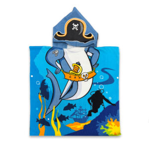 Toalla de Playa Capucha / Tiburón Pirata - Doral