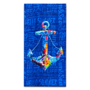 Toalla de Playa Estampada Aruba 70x140 cm / Ancla - Doral