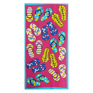 Toalla de Playa Estampada Aruba 70x140 cm / Chanclas - Doral