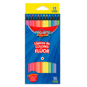 Lápices 12 Colores Flúor Largo - Proarte