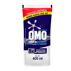 Detergente Líquido Ultra Power Doypack 400ml. - Omo
