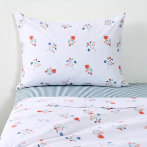 Juego de Sábanas Estampadas 144 Hilos 1.5 Plazas / Citrus Azul - American Family