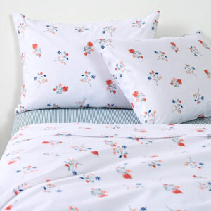 Juego de Sábanas Estampadas 144 Hilos 2 Plazas / Citrus Azul - American Family