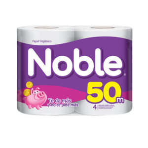 Papel Higiénico Doble Hoja 4u. 50 mts. - Noble