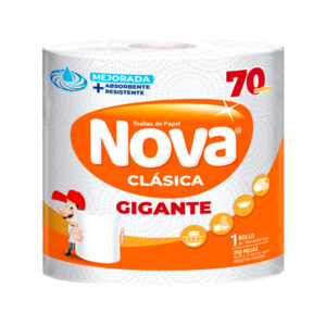 Toalla de Papel Clásica Doble Hoja XL 70mts - Nova