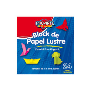 Block Papel Lustre16x16cm. 24 Hojas - Proarte