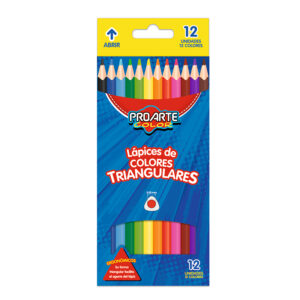 Lápices 12 Colores Triángulares - Proarte
