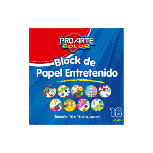 Block Papel Entretenido 16x16 cms. 18 Hojas - Proarte