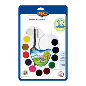 Acuarela 12 Colores Paleta - Proarte