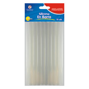Barras de Siliconas Transparentes 12mm. 10U. - Proarte
