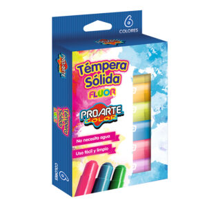 Témpera Sólida 6 unidades Neón - Proarte