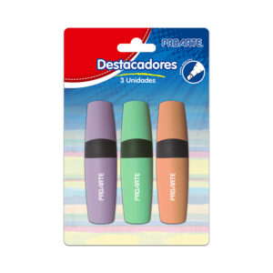 Set 3 Destacadores Pasteles - Proarte