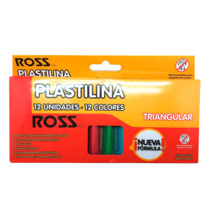 Plasticina Triangular 12 Colores - Ross