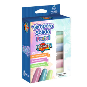 Témpera Sólida 6 unidades Pastel - Proarte