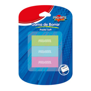 Gomas Color Pastel 3 unidades - Proarte