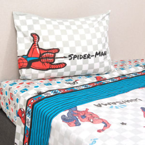 Juego Sábana Microfibra Single / Spiderman Letras - Mashini