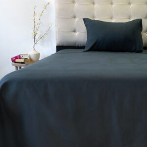 Sábana Microfibra Lisa 210 Hilos 1 Plaza / Negro - Doral