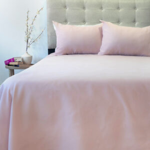 Sábana Microfibra Lisa 210 Hilos 2 Plazas / Rosado Pastel - Doral