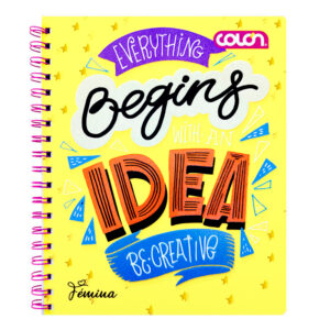 Cuaderno Universitario Femina 7mm 100Hojas / Begins Idea - Colón