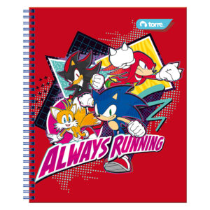 Cuaderno Universitario Clásico Sonic 7mm 100Hojas / Always - Torre
