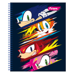 Cuaderno Universitario Clásico Sonic 7mm 100Hojas / Four Face - Torre