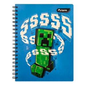 Cuaderno Universitario Clásico Minecraft 7mm 100Hojas / Creeper SSS - Torre