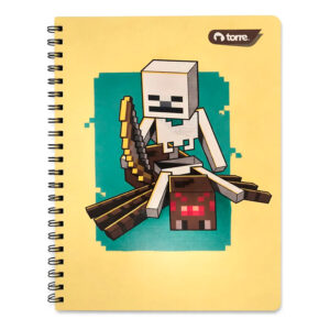 Cuaderno Universitario Clásico Minecraft 7mm 100Hojas / Esqueleto - Torre