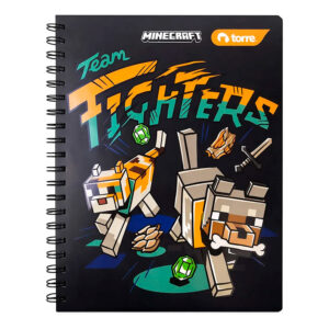 Cuaderno Universitario Clásico Minecraft 7mm 100Hojas / Figth- Torre