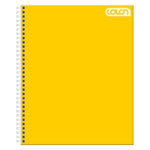 Cuaderno Universitario Liso Basic 7mm 100Hojas / Amarillo - Colón
