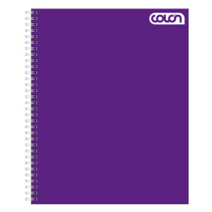 Cuaderno Universitario Liso Basic 7mm 100Hojas / Morado - Colón