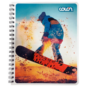 Cuaderno Universitario Liso Basic 7mm 100Hojas / Snowboard - Colón