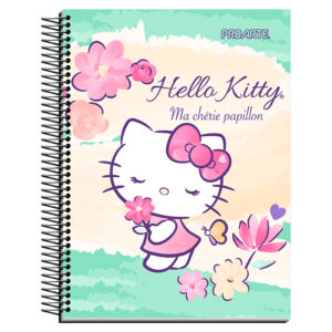 Cuaderno Hello Kitty Carta 150Hojas 7mm / Hello Verde - Proarte