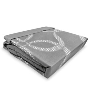 Sábanas Aterciopelada Composé 1.5 Plazas / Flor Gris - Doral