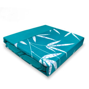 Sábanas Aterciopelada Composé 2 Plazas / Ramas Verde Petróleo - Doral