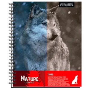 Cuaderno Universitario 100 Hojas 7mm Nature / Lobo - Proarte
