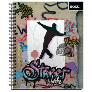 Cuaderno Universitario 100 Hojas 7mm Street Life / Dance - Ross