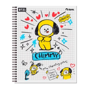 Cuaderno Universitario BT21 7mm 100Hojas / Chimmy - Torre