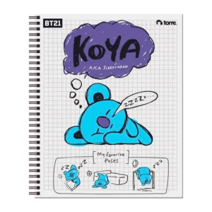 Cuaderno Universitario BT21 7mm 100Hojas / Koya - Torre