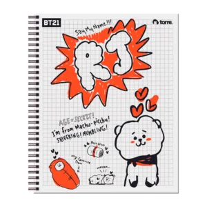 Cuaderno Universitario BT21 7mm 100Hojas / RJ - Torre