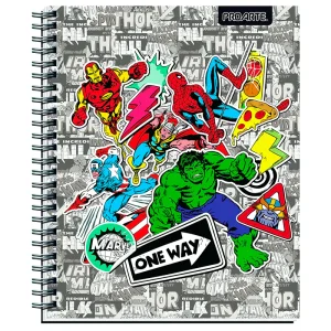 Cuaderno Universitario 100 Hojas 7mm. Marvel Comics / One Way - Proarte