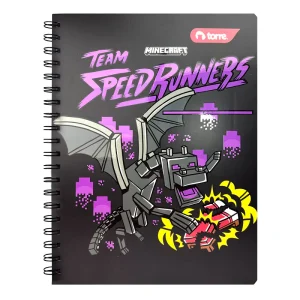 Cuaderno Universitario Clásico Minecraft 7mm 100Hojas / Enderdragon- Torre
