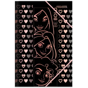 Carpeta con Elástico Oficio Princesas / Negro - Proarte